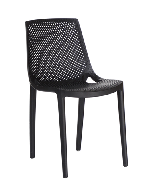 Silla Creta de Pl?stico Perforado para Uso Interior y Exterior ? Apilable
