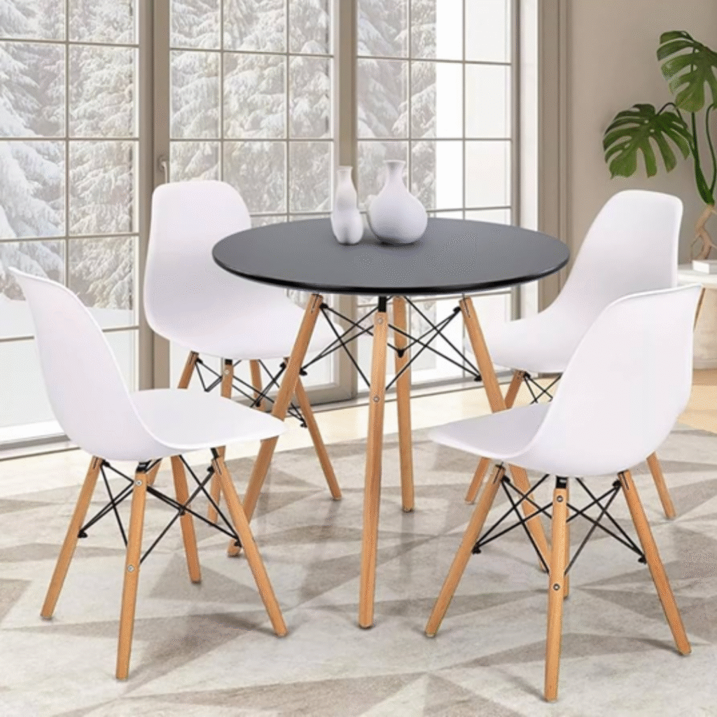 Comedor Eames Redondo 80 cm 2