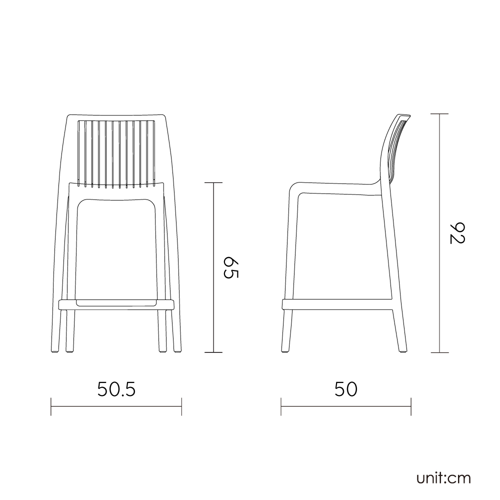 Banco Bar Stool 7203BC 7