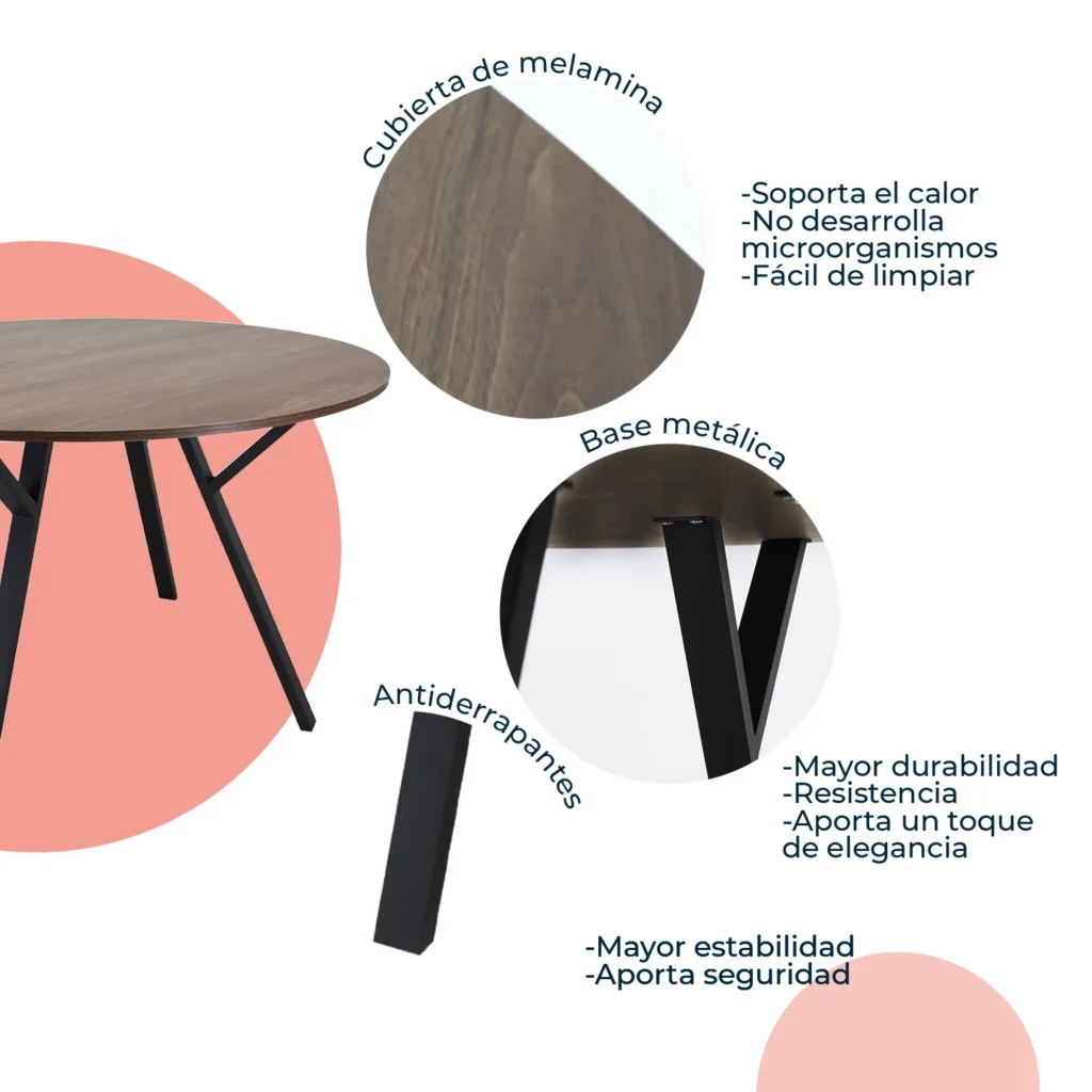 Mesa Siri Redonda 120cm 3