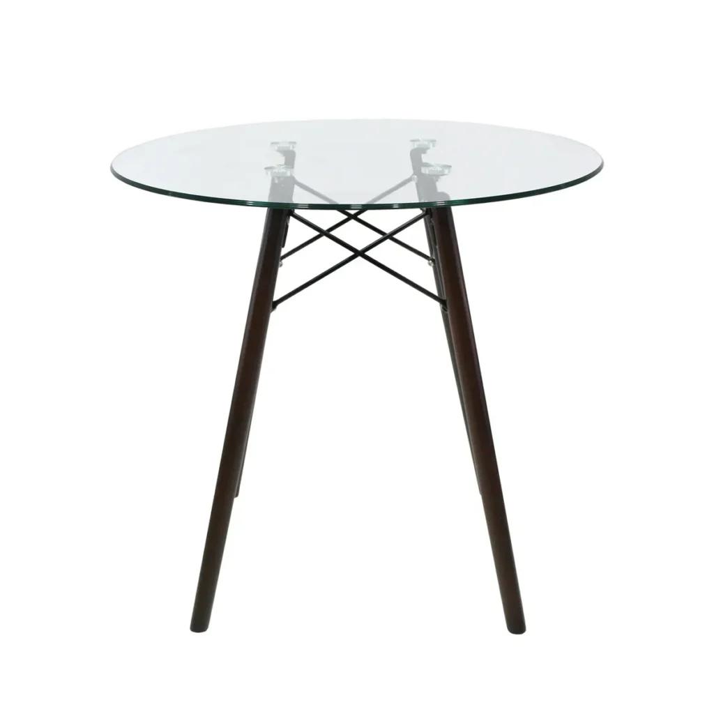 Mesa Eames Redonda Nogal 80cm