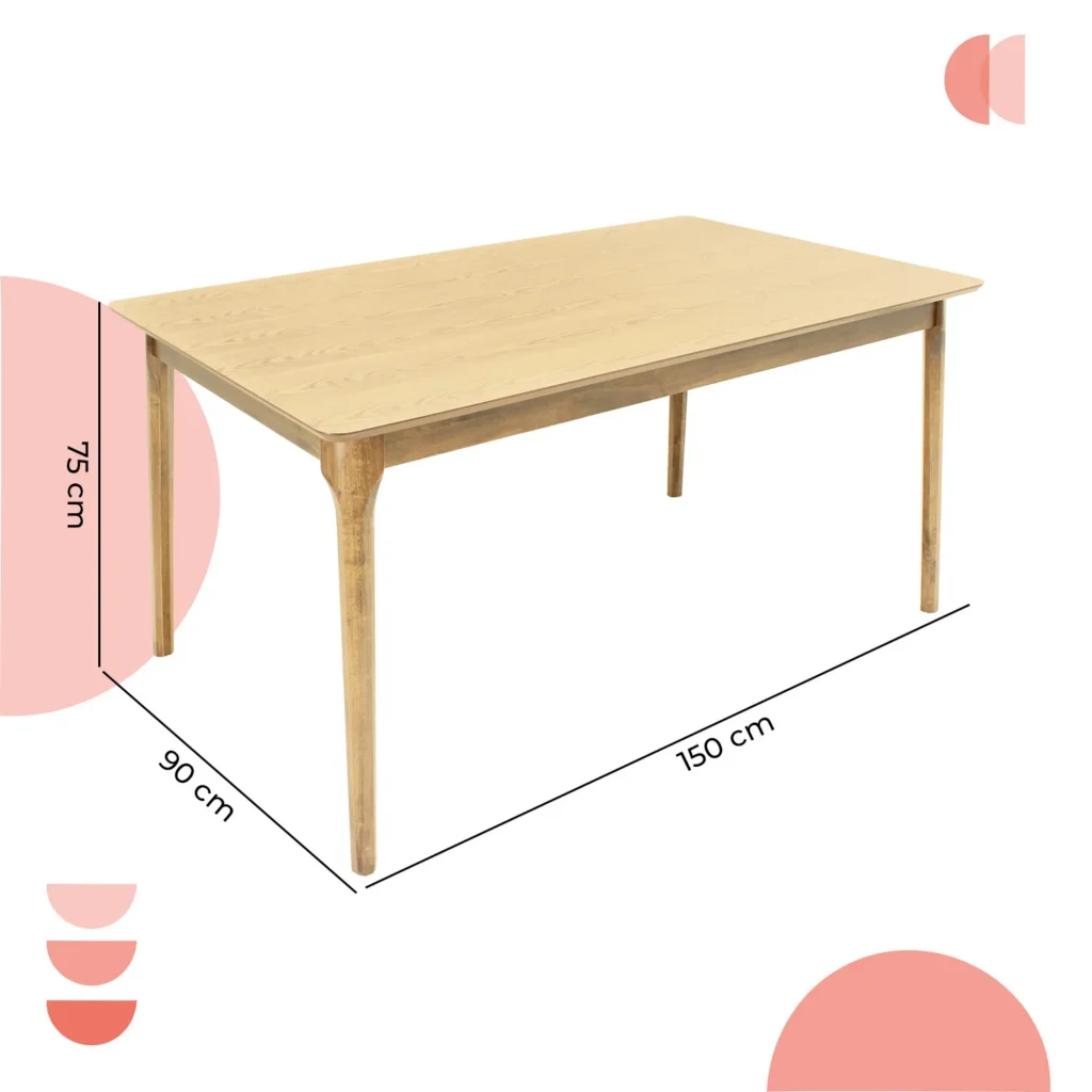 Mesa Deira Chapa Rectangular 150cm 3