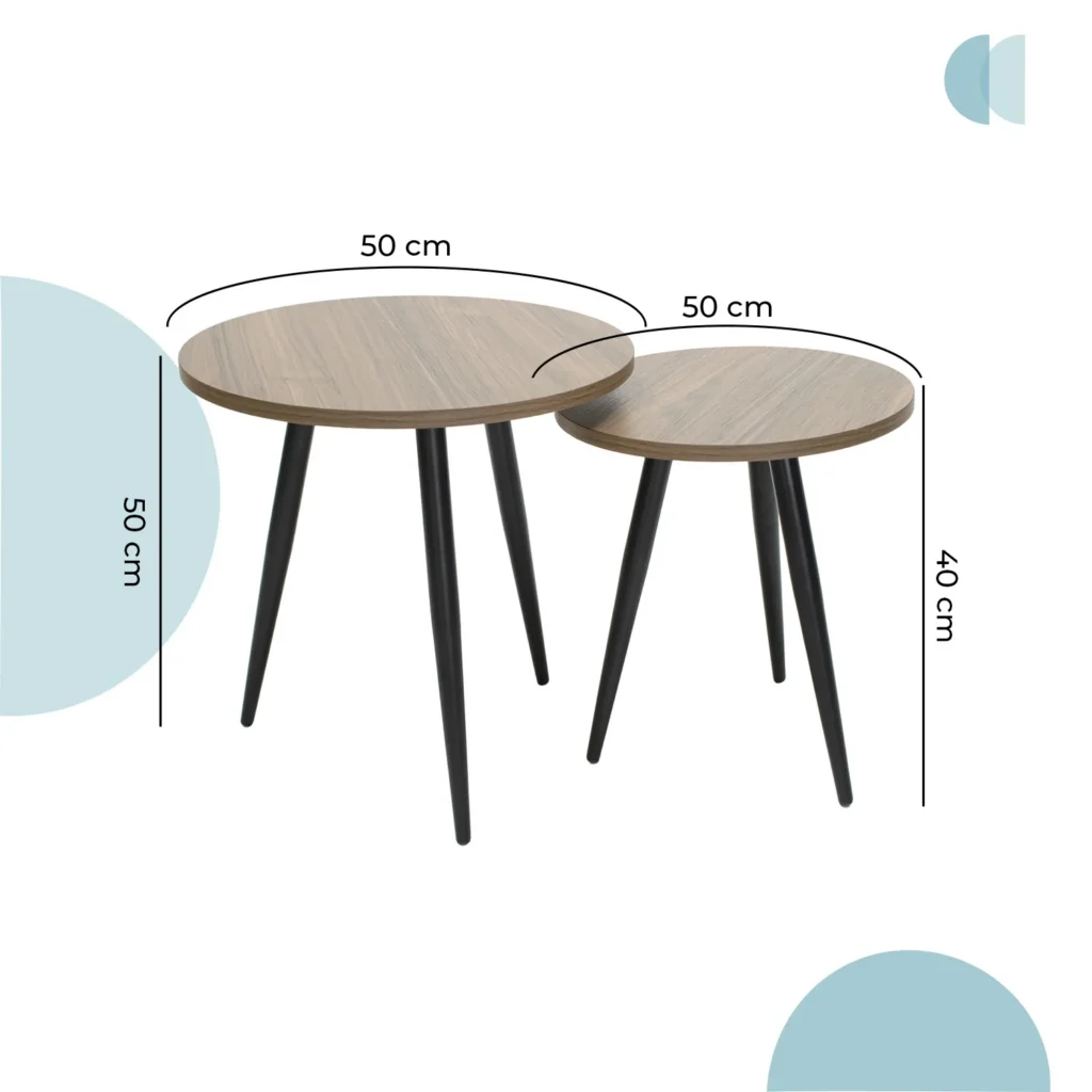 Mesa Bata Set 2 Piezas 50 y 40cm 5