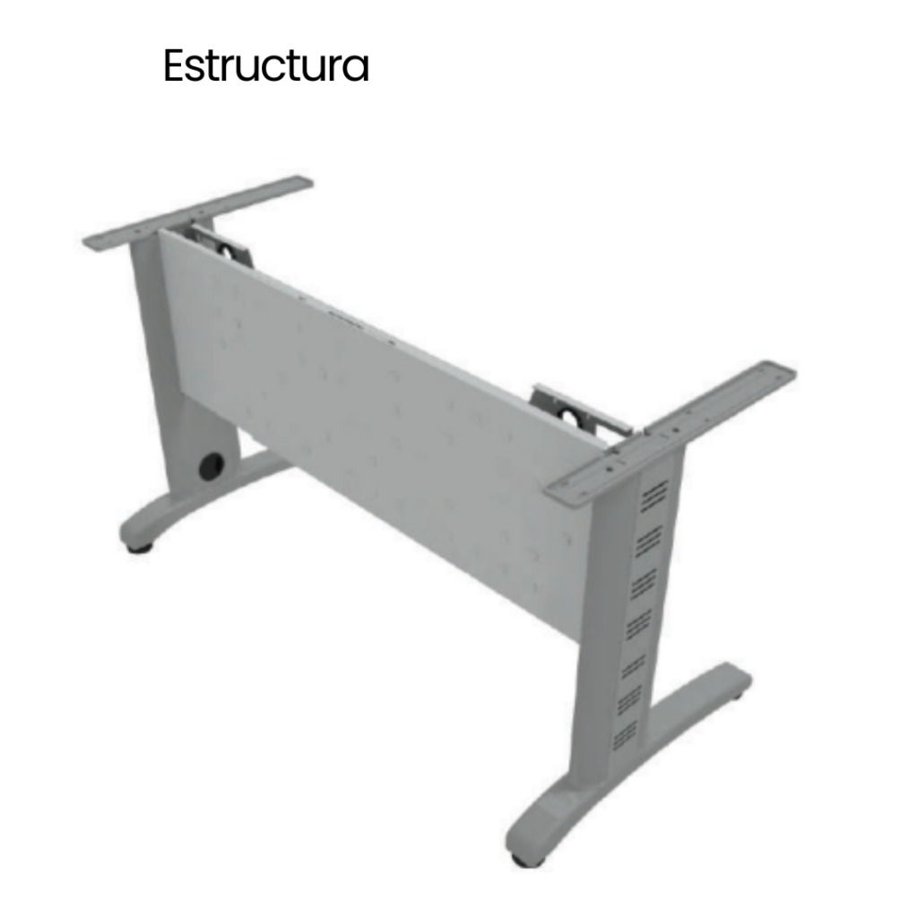 Escritorio Recto Miami Extendible 110-175 - Cubierta 19 mm melamina 3