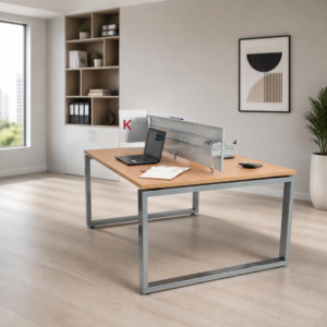 Centro de Trabajo Espejo Max 120 (2 personas) - Cubierta 28 mm melamina