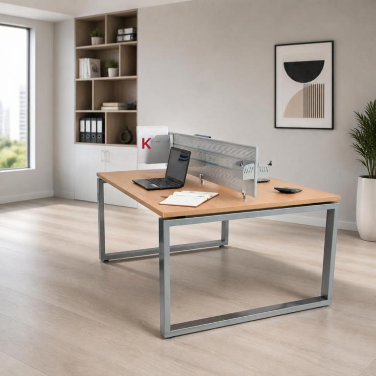 Centro de Trabajo Espejo Max 120 (2 personas) – Cubierta 19 mm melamina